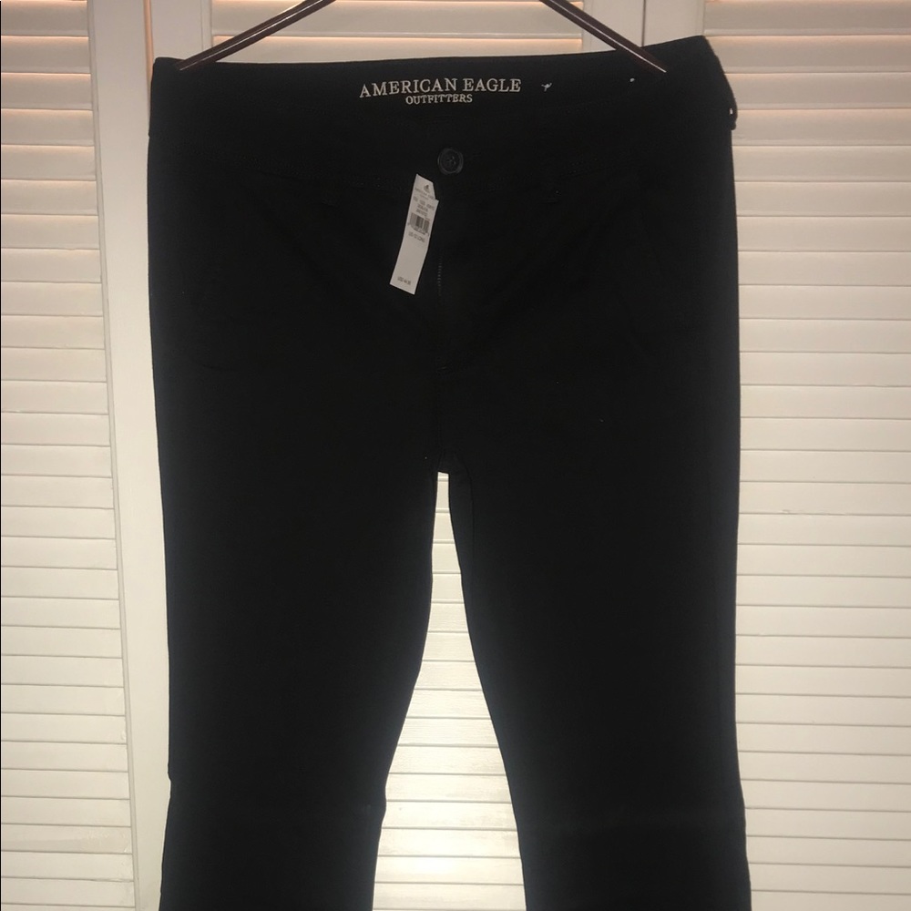 Women’s AE super stretch black dress pants 12 Long